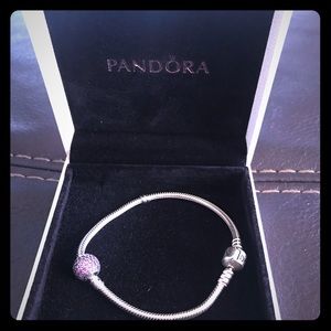Pandora bracelet with charm